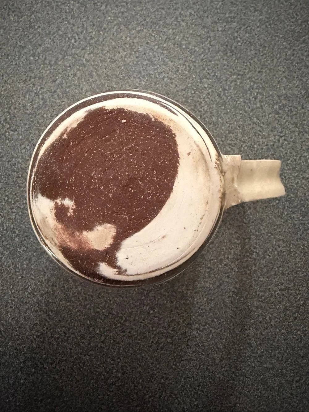 Handmade Ceramic Mug with Brown and Cream Bands